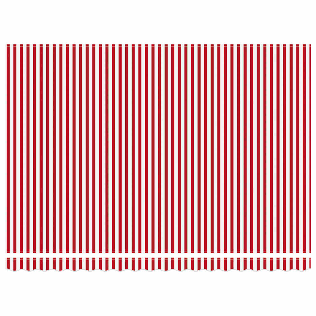 Elektrische ausziehbare Markise Rot und Weiß 450 x 350 cm