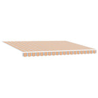 Einziehbare Markise Mehrfarbig 450 x 350 cm Stoff und Stahl