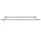 Einziehbare Markise Beige 450 x 350 cm Stoff und Aluminium