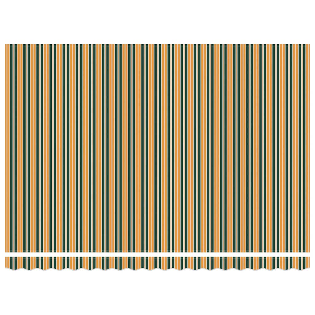 Elektrische ausziehbare Markise Grün und Gelb 450 x 350 cm