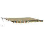 Markisenstoff Grün und Gelb 450 x 350 cm Polyester