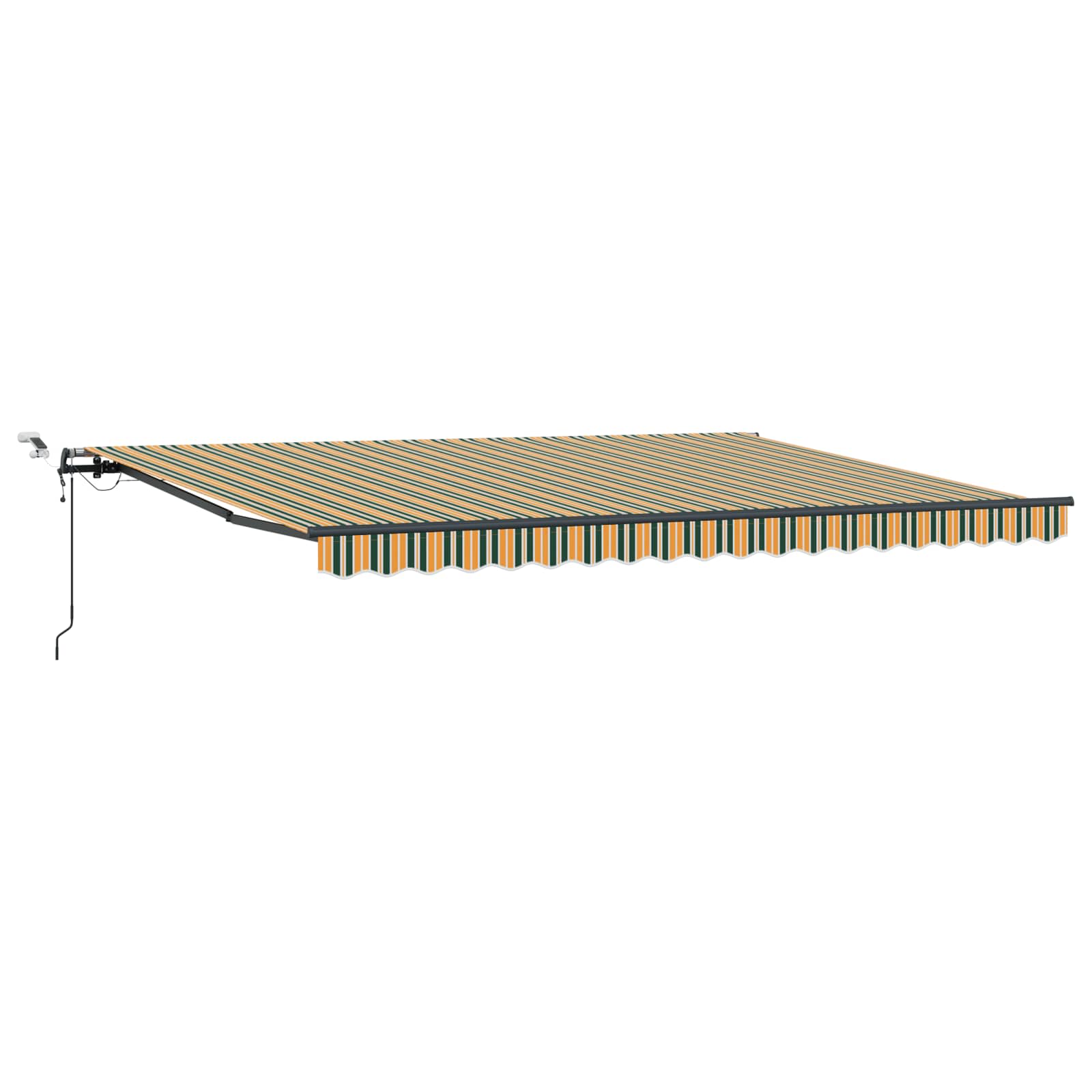 Markisenstoff Grün und Gelb 450 x 350 cm Polyester