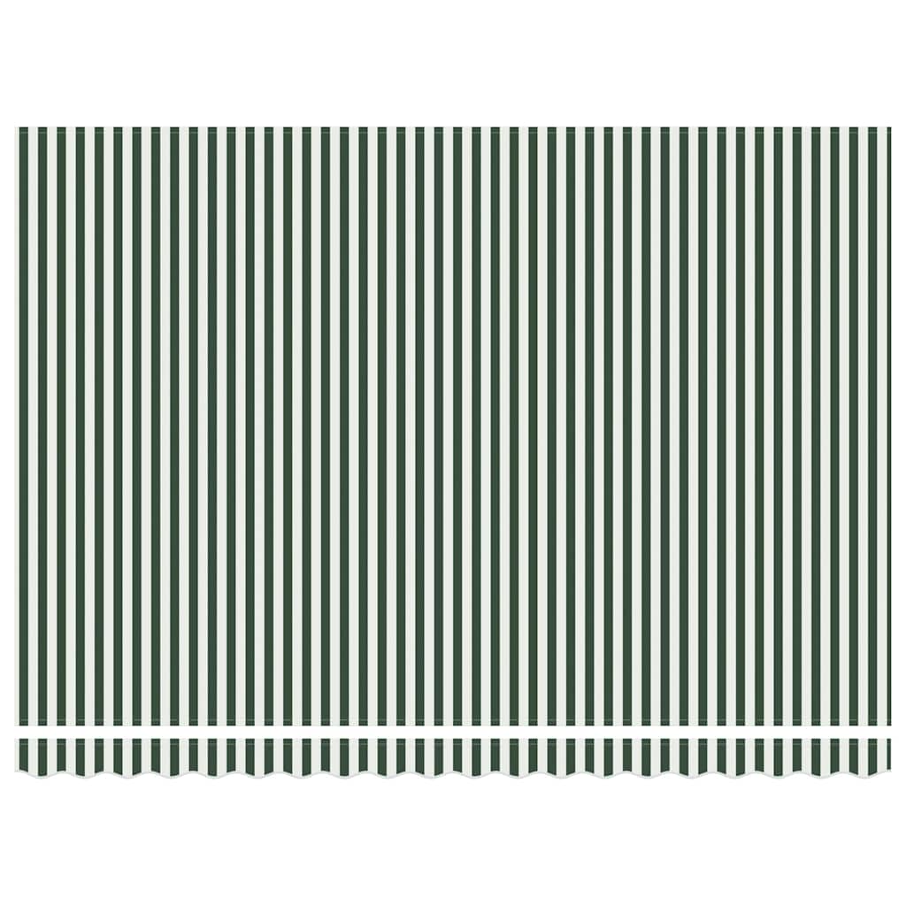 Markise Grün und Weiß 450 x 350 x 165 cm Polyester