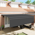 Einziehbare Markise Anthrazit 500 x 300 cm