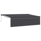 Einziehbare Markise Anthrazit 500 x 300 cm