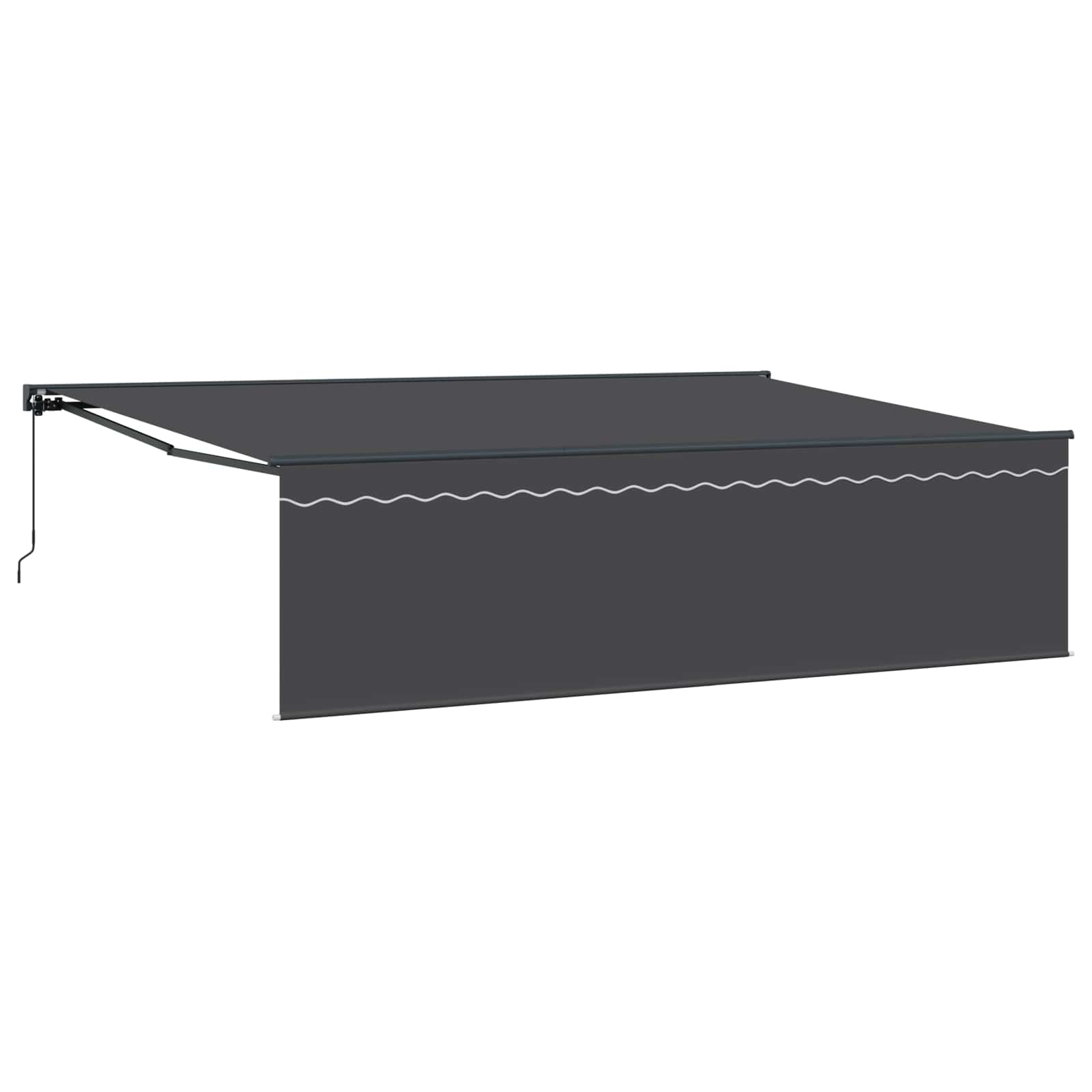 Einziehbare Markise Anthrazit 500 x 300 cm