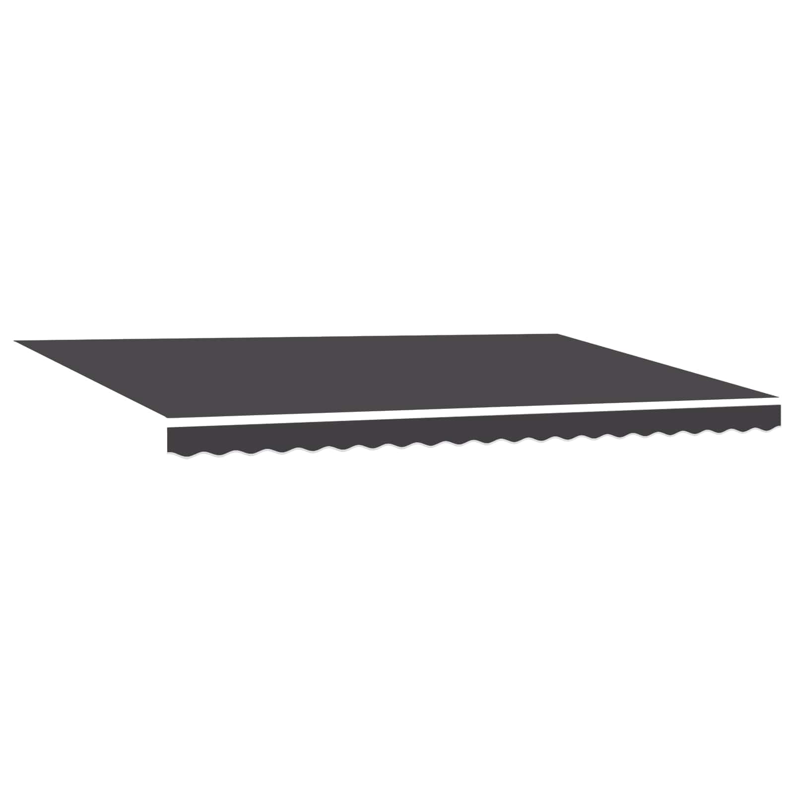 Einziehbare Markise Anthrazit 500 x 300 cm