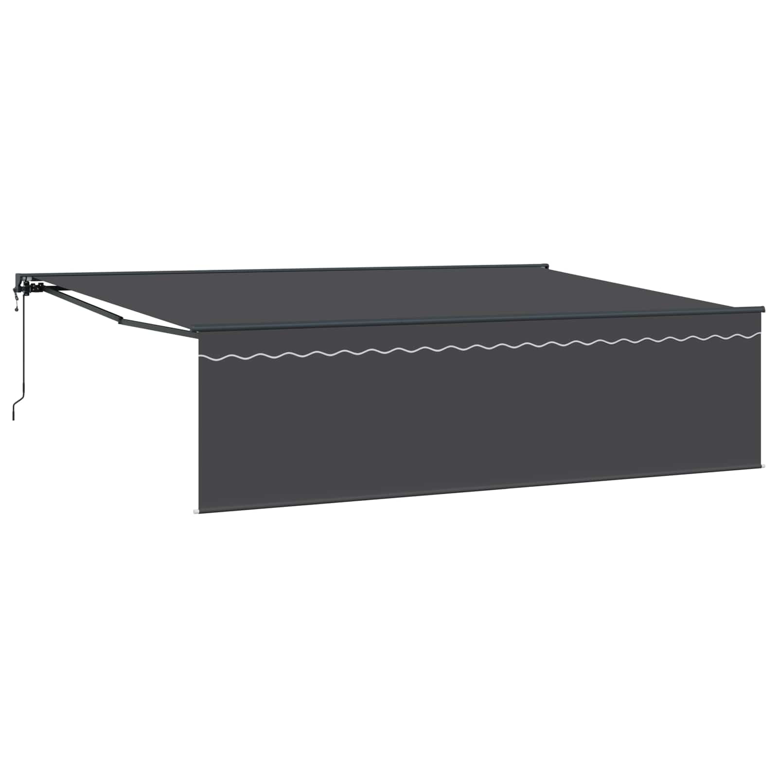 Einziehbare Markise Anthrazit 500 x 300 cm