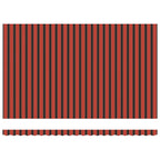 Markisenstoff Orange und Braun 500 x 300 cm Polyester