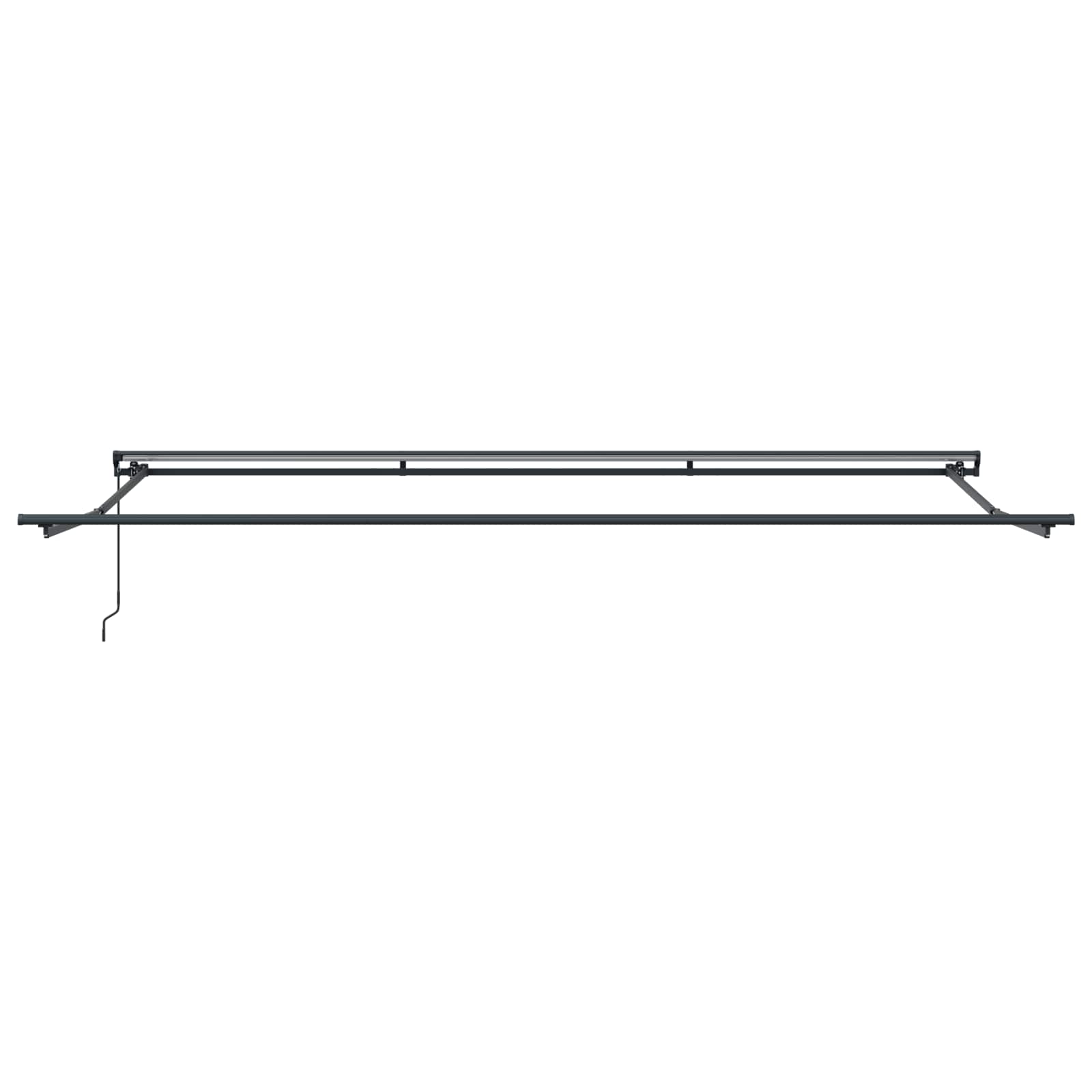 Markisenrahmen Weiß 500 x 300 cm Polyester mit PU-Beschichtung