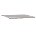 Markise Hellgrau 500 x 300 x 165 cm Polyester und Metall