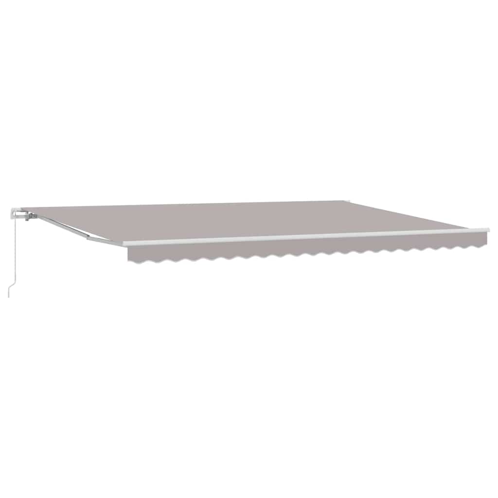 Markise Hellgrau 500 x 300 x 165 cm Polyester und Metall