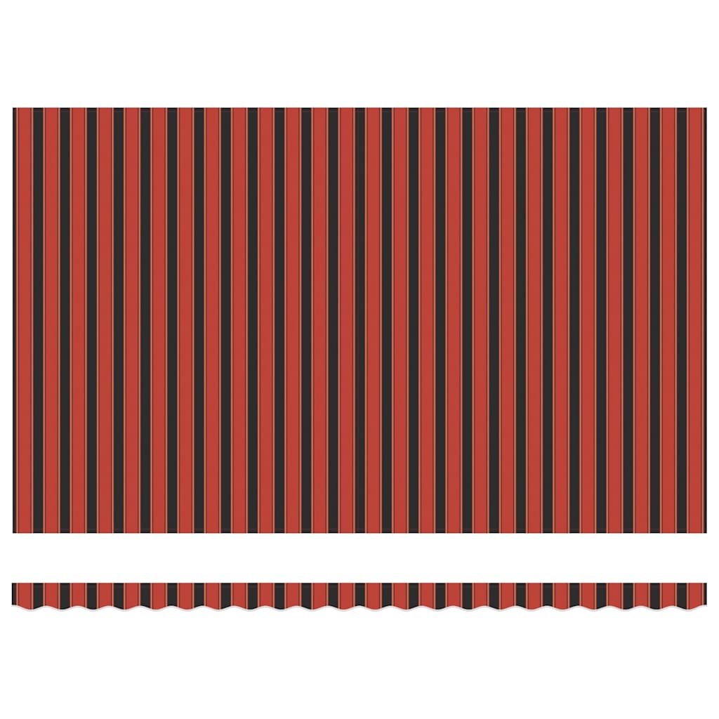 Elektrische ausziehbare Markise Orange und Braun 500 x 300 cm