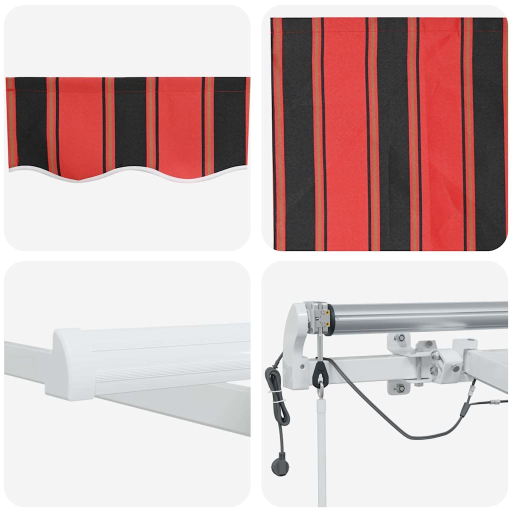 Einziehbare Markise Orange und Braun 500 x 350 cm