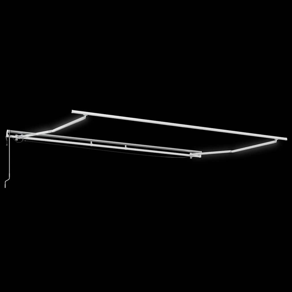 Einziehbare Markise Orange und Braun 500 x 350 cm