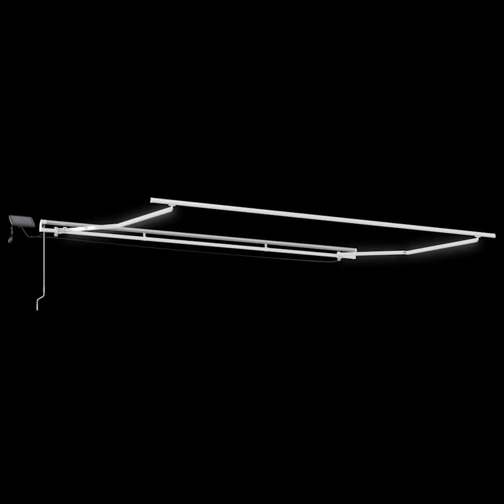 Einziehbare Markise Beige 500 x 350 cm Stoff und Stahl