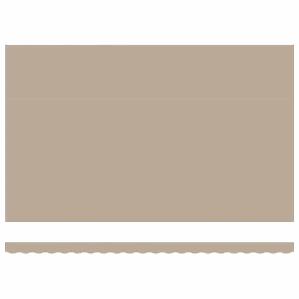 Einziehbare Markise Beige 500 x 350 cm Stoff und Stahl
