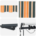 Markisenstoff Grün und Gelb 500 x 350 cm Polyester