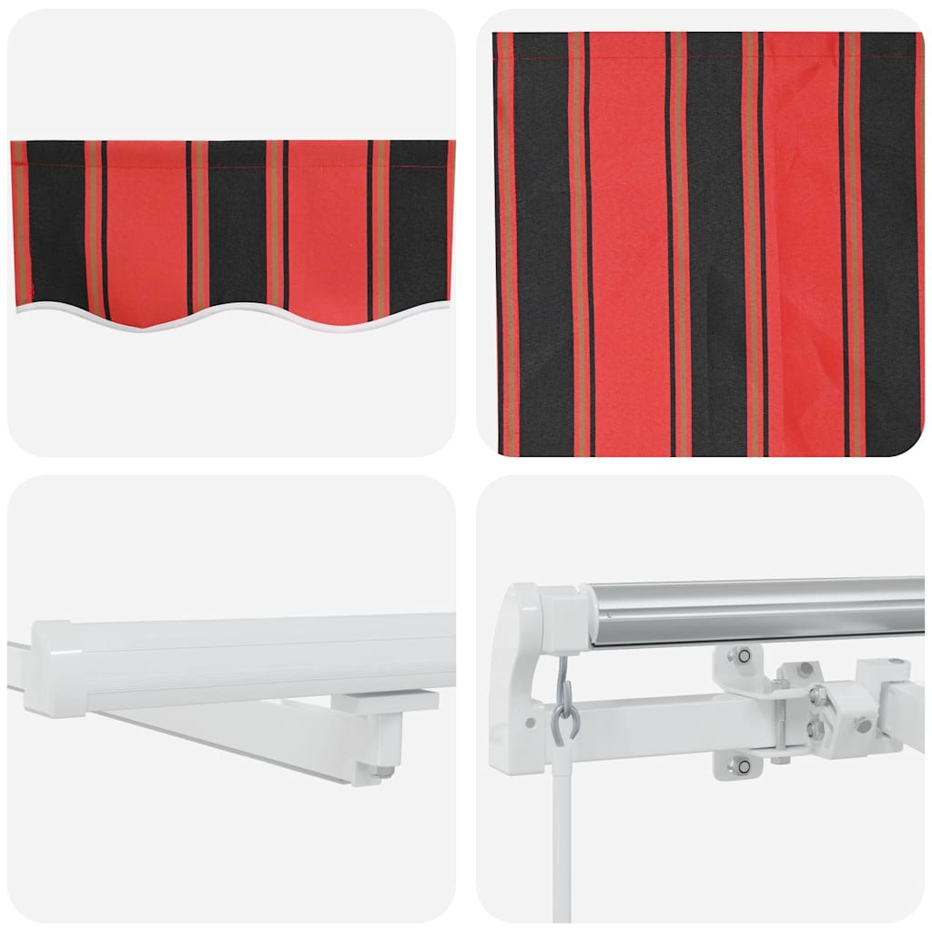 Einziehbare Markise Orange und Braun 600 x 300 cm