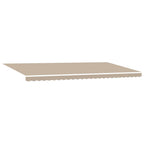 Einziehbare Markise Beige 600 x 300 cm Stoff und Stahl