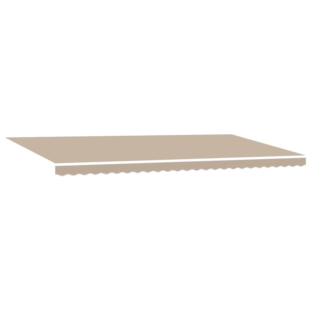 Einziehbare Markise Beige 600 x 300 cm Stoff und Stahl