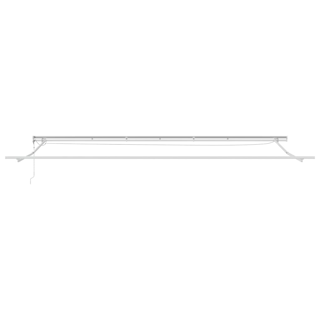 Einziehbare Markise Beige 600 x 300 cm Polyester und Metall
