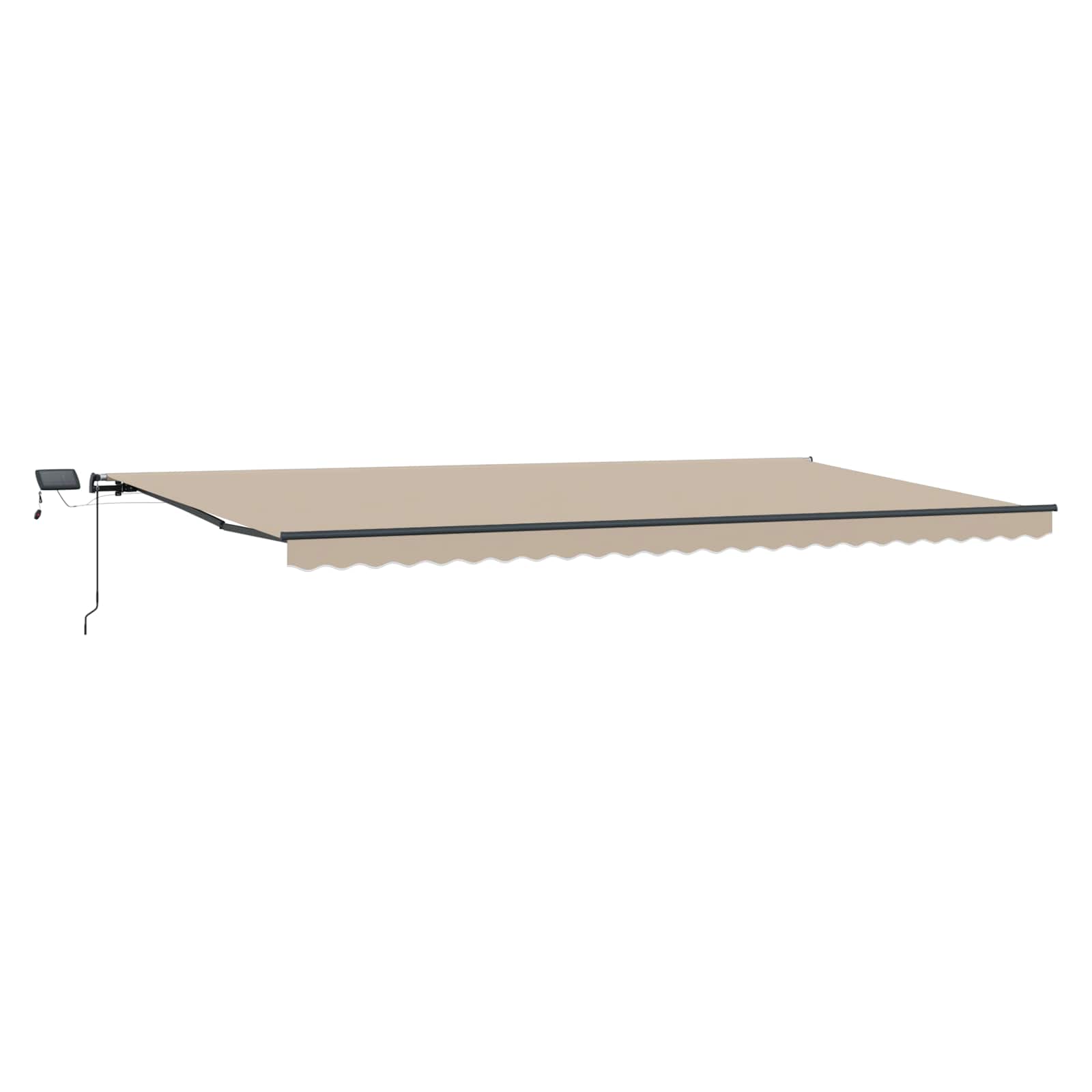 Einziehbare Markise Beige 600 x 300 cm Stoff