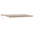 Einziehbare Markise Beige 600 x 300 cm Stoff