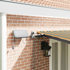 Einziehbare Markise Grün und Gelb 600 x 300 cm Stoff