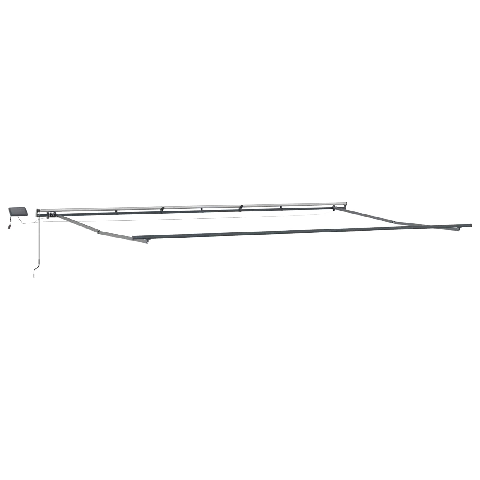 Einziehbare Markise Grün und Gelb 600 x 300 cm Stoff
