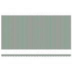 Einziehbare Markise Grün und Weiß 600 x 300 cm Stoff