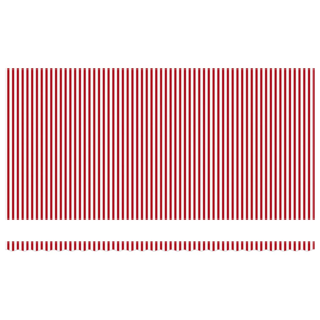 Einziehbare Markise Rot und Weiß 600 x 350 cm