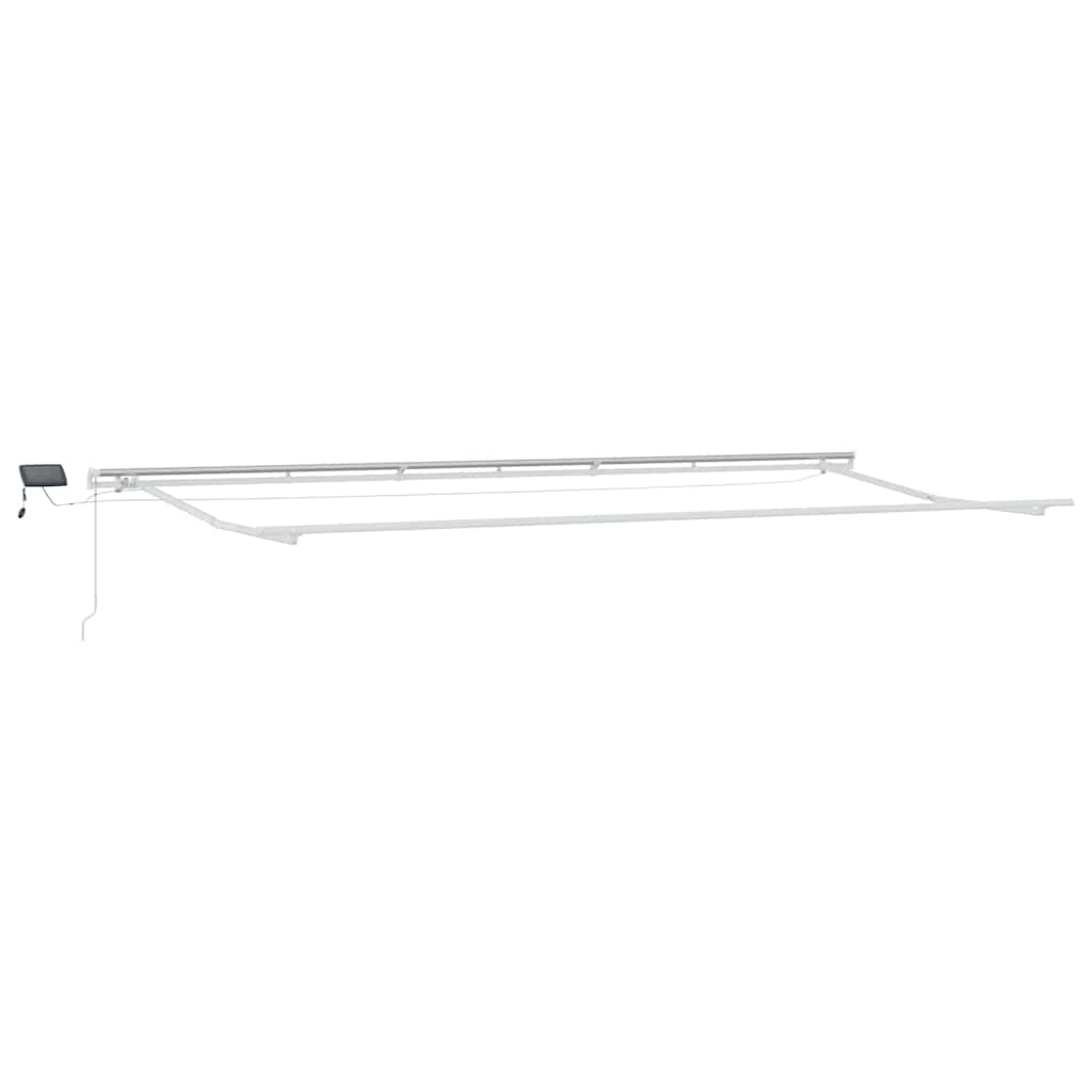 Einziehbare Markise Mehrfarbig 600 x 350 cm Stoff und Stahl