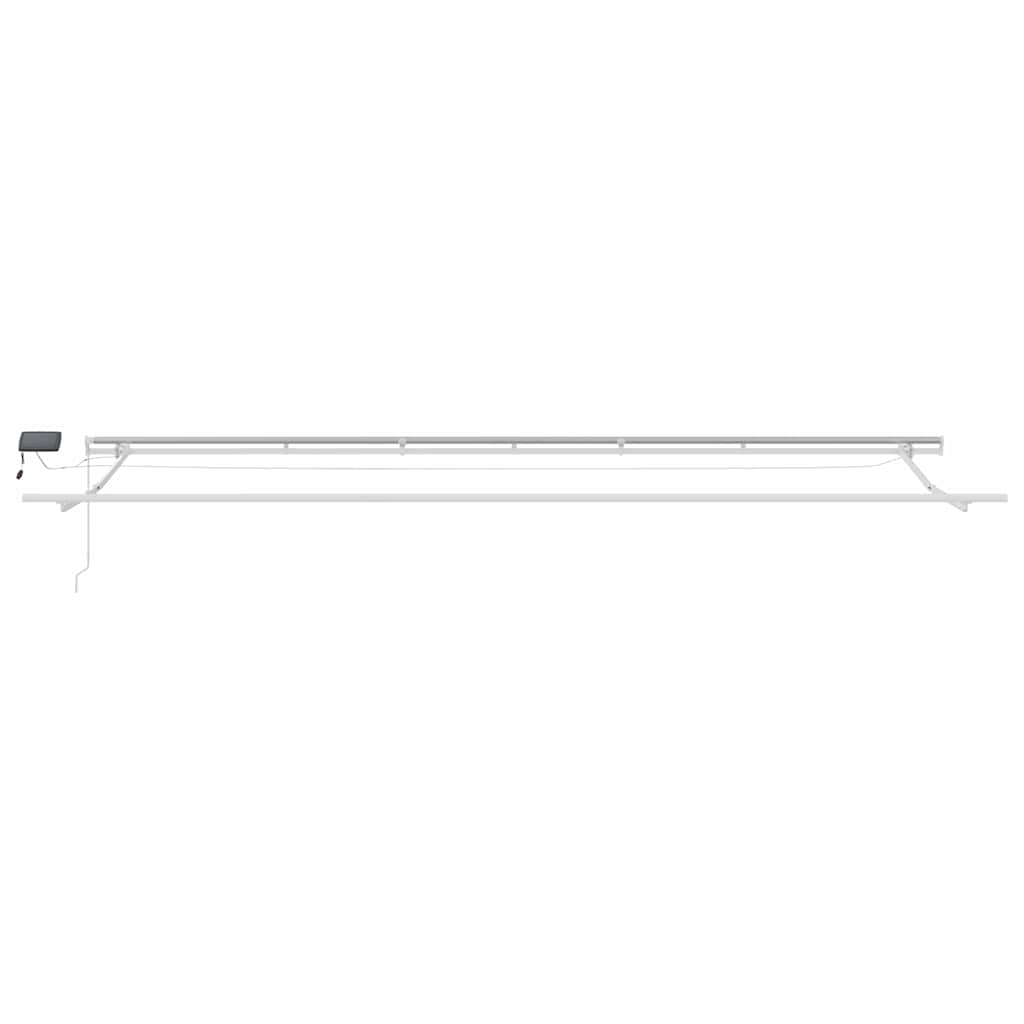Einziehbare Markise Mehrfarbig 600 x 350 cm Stoff und Stahl