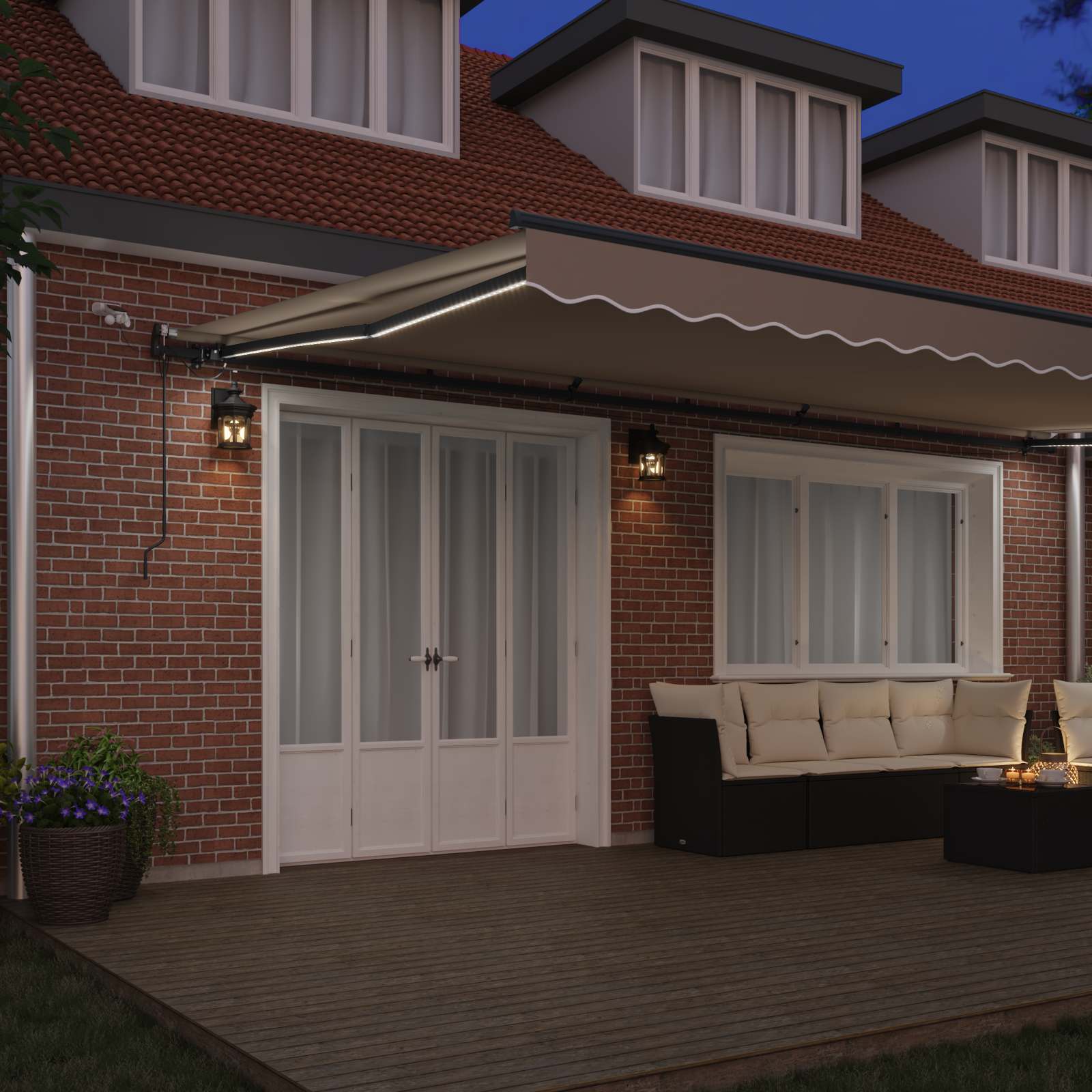 Markisenstoff Beige 600 x 350 cm Polyester