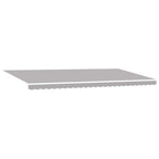 Einziehbare Markise Hellgrau 600 x 350 cm Polyester und Stahl