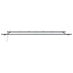 Einziehbare Markise Hellgrau 600 x 350 cm Polyester und Stahl