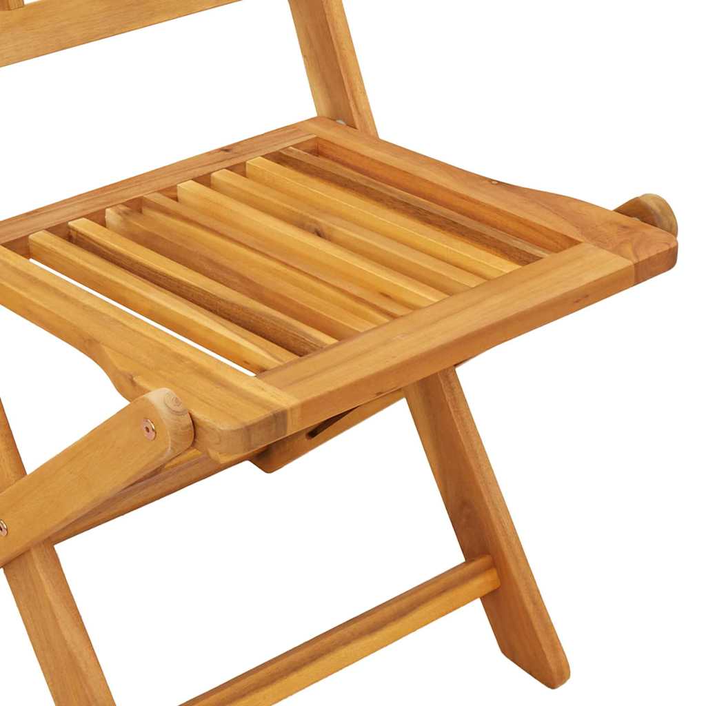 Garten Bistro Set 3 pcs Braun Massivholz Akazie