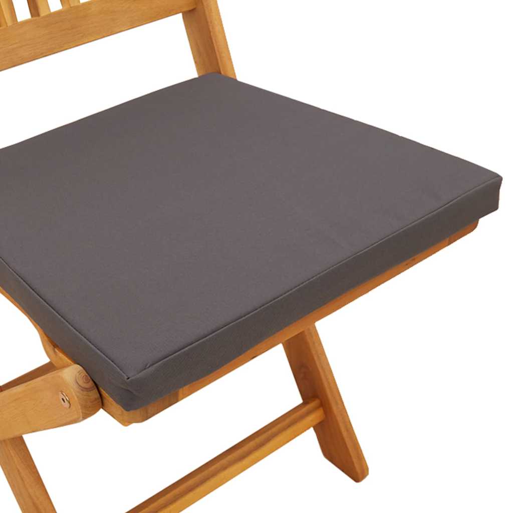 Klappstuhl mit Kissen 2 pcs Braun Massivholz Akazie