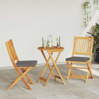 Klappstuhl mit Kissen 2 pcs Braun Massivholz Akazie