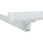 Markisenrahmen Verstellbar Weiß 4 x 2 m Stahl