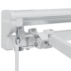 Markisenrahmen Verstellbar Weiß 4 x 2 m Stahl