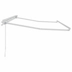 Markisenrahmen Verstellbar Weiß 4 x 2 m Stahl