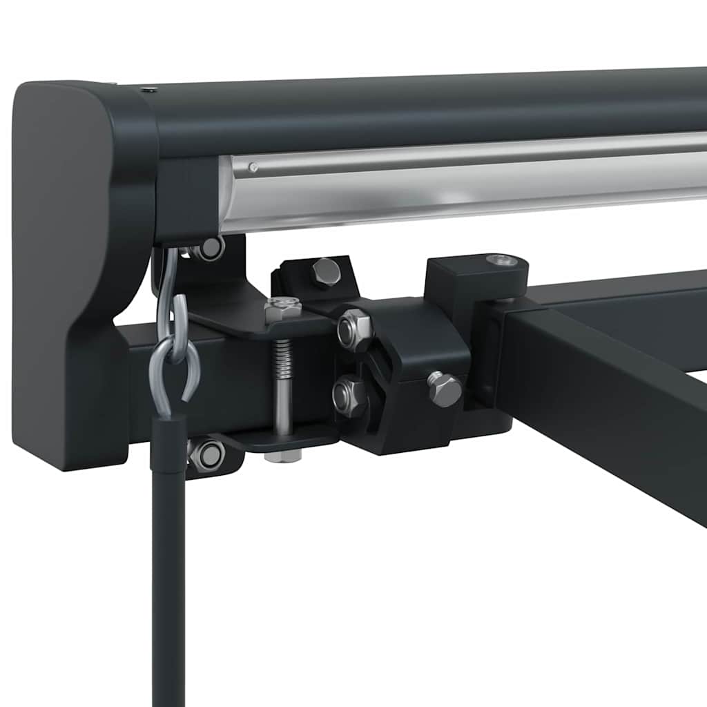 Markisenrahmen Verstellbar Anthrazit 4 x 3 m Stahl
