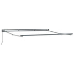 Markisenrahmen Verstellbar Anthrazit 4 x 3 m Stahl