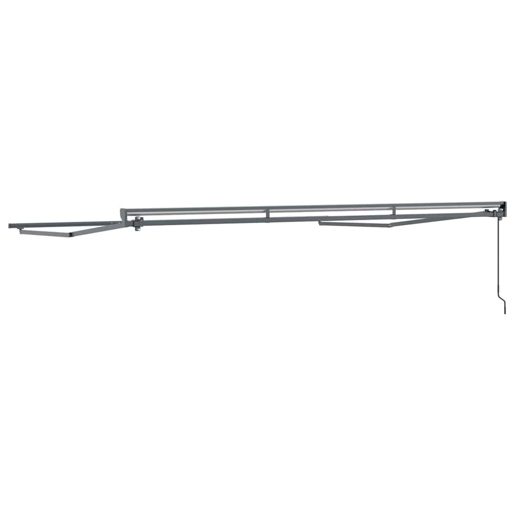 Markisenrahmen Verstellbar Anthrazit 4 x 3 m Stahl