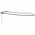 Markisenrahmen Verstellbar Anthrazit 4 x 3 m Stahl