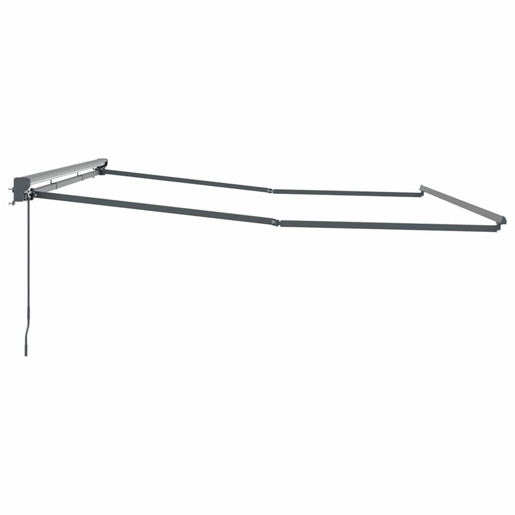 Markisenrahmen Verstellbar Anthrazit 4 x 3 m Stahl