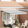 Markisenrahmen Verstellbar Anthrazit 3 x 2,5 m Stahl