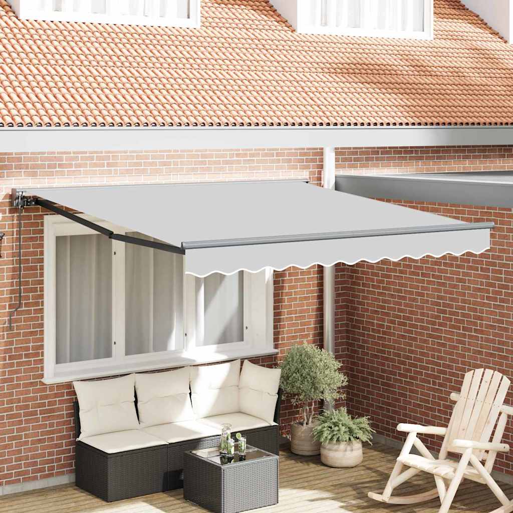 Markisenrahmen Verstellbar Anthrazit 3 x 2,5 m Stahl